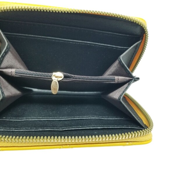 Yellow Quilted Backpack and Wallet set - Picture 13 of 14